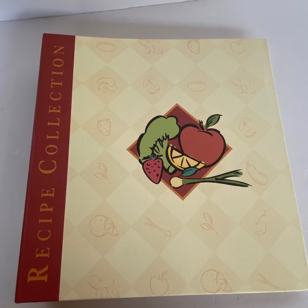 Pampered Chef Recipe Collection Binder 3-Ring Organizer Recipe Cards